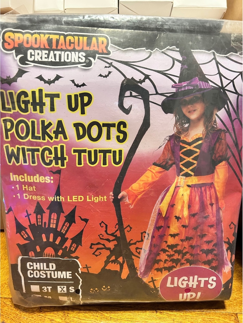 Light Up Witch Tutu Child Costume
